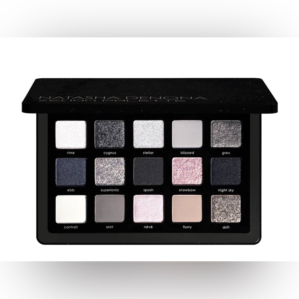 Natasha Denona Xenon Palette - Silver, Pink, and Gray Hues